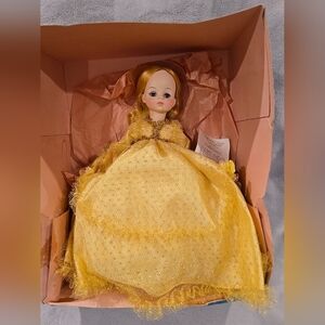 Madame Alexander Sleeping Beauty #1595 Gold Dress 14" Doll Original‎ Tag in Box